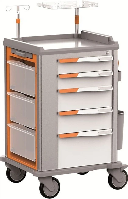 Carrello del carrello di arresto medico dell'ABS